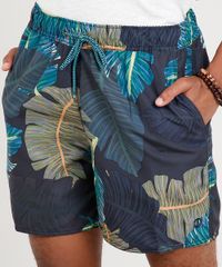 Short-Masculino-Estampado-de-Folhagem-com-Bolsos-Preto-9266946-Preto_2 Short-Masculino-Estampado-de-Folhagem-com-Bolsos-Preto-9266946-Preto_2