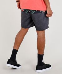 Short-Masculino-Estampado-Floral-com-Listras-e-Bolsos-Preto-9266944-Preto_4