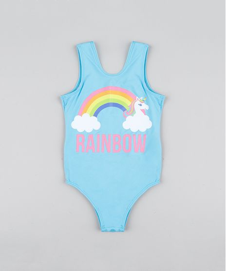 Maio-Infantil-Carnaval-Unicornio--Rainbow--com-Protecao-UV50--Azul-Claro-9421846-Azul_Claro_1