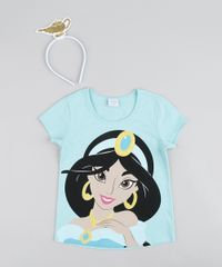Blusa-Infantil-Carnaval-Jasmine-Manga-Curta---Tiara-Verde-Claro-9433380-Verde_Claro_1