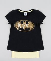 Blusa-Infantil-Carnaval-Batgirl-com-Capa-Manga-Curta-Decote-Redondo-Preta-9433379-Preto_1