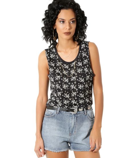 Regata-Flame-Estampada-de-Unicornio-Preta-8379190-Preto_1