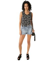 Regata-Flame-Estampada-de-Unicornio-Preta-8379190-Preto_3