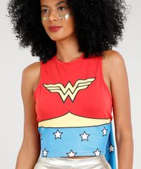 Regata-Feminina-Carnaval-Mulher-Maravilha-Cropped-com-Capa-Vermelha-8948157-Vermelho_4