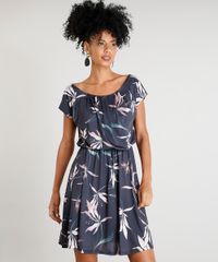 Vestido-Feminino-Estampado-Floral-Curto-Manga-Curta-Azul-Marinho-9015977-Azul_Marinho_1