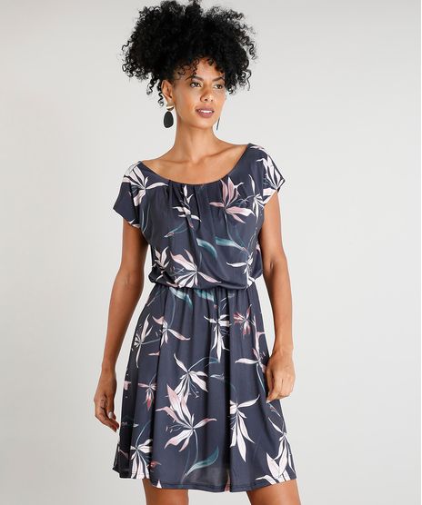 Vestido-Feminino-Estampado-Floral-Curto-Manga-Curta-Azul-Marinho-9015977-Azul_Marinho_1
