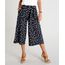 Calca-Pantacourt-Feminina-Estampada-de-Poa-com-Faixa-de-Amarrar-Preta-9284902-Preto_1