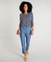 Blusa-Feminina-Listrada-Manga-Curta-Decote-Redondo-Azul-Marinho-9390243-Azul_Marinho_3 Blusa-Feminina-Listrada-Manga-Curta-Decote-Redondo-Azul-Marinho-9390243-Azul_Marinho_3