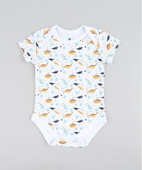 Body-Infantil-Estampado-de-Dinossauros-Manga-Curta-Branco-9198417-Branco_1