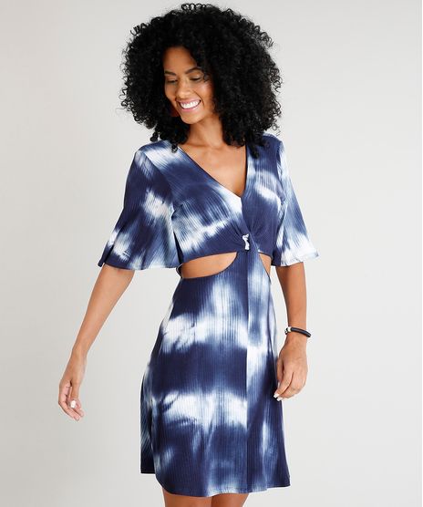 Vestido-Feminino-Curto-com-Recortes-Estampado-Tie-Dye-Manga-Curta-Azul-Marinho-9431866-Azul_Marinho_1