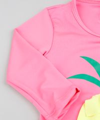 Maio-Body-Infantil-com-Abacaxi-Manga-Longa-Rosa-Neon-9384613-Rosa_Neon_4