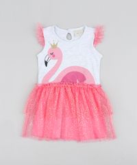 Vestido-Infantil-Carnaval-Flamingo-com-Tule-Cinza-Mescla-9438509-Cinza_Mescla_1