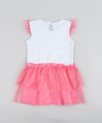 Vestido-Infantil-Carnaval-Flamingo-com-Tule-Cinza-Mescla-9438509-Cinza_Mescla_2