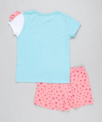Pijama-Infantil-Unicornio-com-Glitter-Manga-Curta-Azul-Claro-9416405-Azul_Claro_2