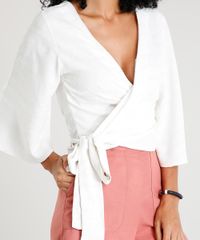 Blusa-Feminina-Transpassada-em-Linho-Manga-Curta-Decote-V-Bege-Claro-9414783-Bege_Claro_4 Blusa-Feminina-Transpassada-em-Linho-Manga-Curta-Decote-V-Bege-Claro-9414783-Bege_Claro_4