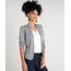 Blazer-Feminino-Estampado-Xadrez-com-Ziper-Cinza-9383124-Cinza_1