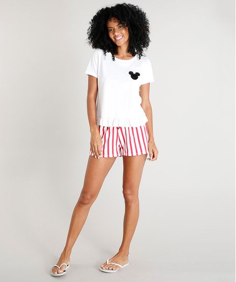 Pijama-Feminino-Mickey-com-Pelo-e-Babado-Manga-Curta-Off-White-9419667-Off_White_1