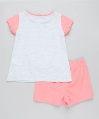 Pijama-Infantil-Lhama-Manga-Curta-Cinza-Mescla-Claro-9416385-Cinza_Mescla_Claro_2