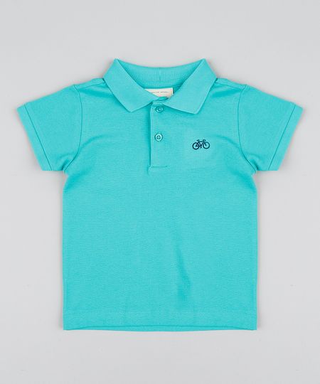 Polo-Infantil-Basica-em-Piquet-Manga-Curta-com-Bordado-Verde-Agua-8527029-Verde_Agua_1