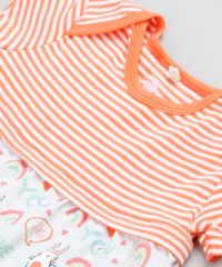 Vestido-Infantil-Estampado-com-Recorte-Manga-Curta---Calcinha-Laranja-9205031-Laranja_4