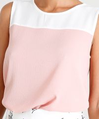 Regata-Feminina-com-Recorte-Bicolor-Decote-Redondo-Rose-9388651-Rose_4
