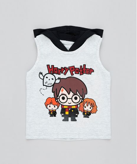 Regata-Infantil-Harry-Potter-com-Capuz-Cinza-Mescla-Claro-9463341-Cinza_Mescla_Claro_1