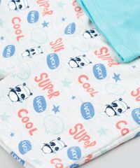Conjunto-Infantil-de-Camiseta-Manga-Curta-Verde-Agua---Bermuda-Estampada-em-Moletom---Babador-Cinza-Mescla-Claro-9205072-Cinza_Mescla_Claro_4