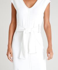 Vestido-Feminino-Curto-com-Decote-V-e-Pespontos-Sem-Manga-Off-White-9368267-Off_White_4