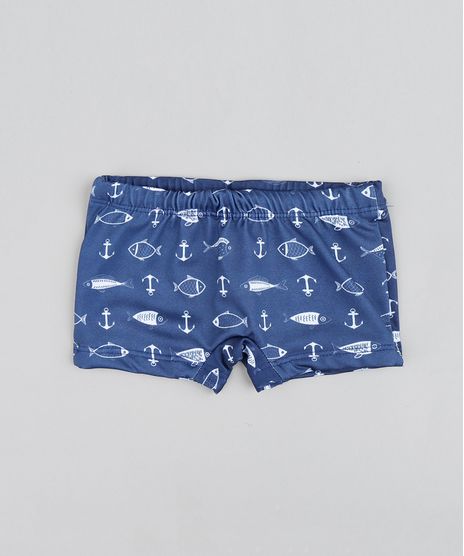 Sunga-Boxer-Infantil-Estampada-de-Peixes-Azul-Marinho-9431566-Azul_Marinho_1