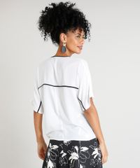 Blusa-Feminina-com-Vivo-Contrastante-Manga-Curta-Decote-Redondo-Off-White-9387544-Off_White_2