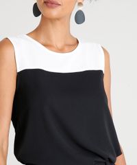 Regata-Feminina-com-Recorte-Bicolor-Decote-Redondo-Preta-9388651-Preto_4
