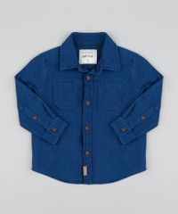 Camisa-Infantil-Chambray-Texturizado-Manga-Longa-Azul-Escuro-9364603-Azul_Escuro_1