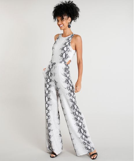 Macacao-Longo-Feminino-Estampado-Animal-Print-com-Recortes--Bege-Claro-9437351-Bege_Claro_1