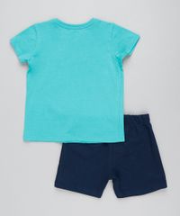 Conjunto-Infantil-George-Pig-de-Camiseta-Manga-Curta-Verde---Bermuda-em-Moletom-Azul-Marinho-9429374-Azul_Marinho_2