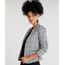 Blazer-Feminino-Estampado-Xadrez-Vichy-com-Ziper-Preto-9382143-Preto_1