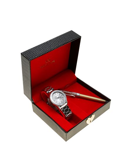 Kit-de-Relogio-Seculus-Analogico-Feminino---Caneta-28593L0SVNA2K---Prateado-8413878-Prateado_1