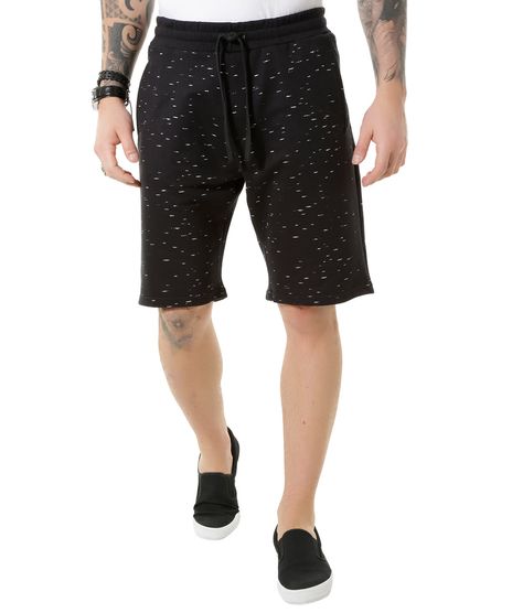 Bermuda-Relaxed-em-Moletom-Estampada-Preta-8399189-Preto_1