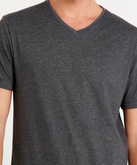 Camiseta-Masculina-Basica-Manga-Curta-Gola-V-Cinza-Mescla-Escuro-8481346-Cinza_Mescla_Escuro_4
