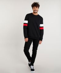 Calca-de-Sarja-Masculina-Slim-Preta-8250529-Preto_3