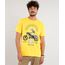 Camiseta-Masculina-Caveira-com-Motocicleta-Manga-Curta-Gola-Careca-Amarela-9302121-Amarelo_1