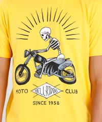 Camiseta-Masculina-Caveira-com-Motocicleta-Manga-Curta-Gola-Careca-Amarela-9302121-Amarelo_4