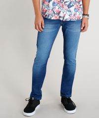 Calca-Jeans-Masculina-Slim-com-Bolsos-Azul-Medio-9134512-Azul_Medio_1