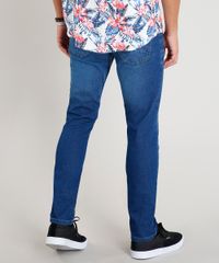 Calca-Jeans-Masculina-Slim-com-Bolsos-Azul-Medio-9134512-Azul_Medio_4