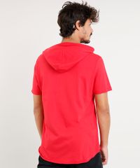 Camiseta-Masculina-Longa--Come-Back-Later--com-Capuz-Manga-Curta-Vermelha-8922264-Vermelho_2