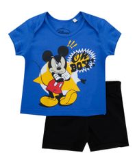 Conjunto-de-Camiseta-Mickey-Azul---Bermuda-Preta-8388141-Preto_1