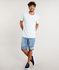 Camiseta-Masculina--Los-Angeles--Listrada-Manga-Curta-Gola-Careca-Rosa-Claro-9349995-Rosa_Claro_3