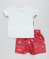 Conjunto-Infantil-de-Camiseta-Carros-Manga-Curta-Cinza-Mescla-Claro---Bermuda-Estampada-Vermelha-9428683-Vermelho_2