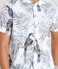 Camisa-Masculina-Estampada-de-Tucanos-Manga-Curta-Branca-9398331-Branco_4