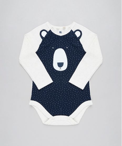 Body-Infantil-Urso-com-Orelhas-Manga-Longa-Decote-Redondo-Bege-Claro-9205079-Bege_Claro_1