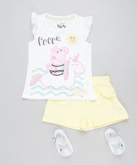 Conjunto-Infantil-Peppa-Pig-de-Regata-Off-White---Short-com-Babado-Amarelo-9437951-Amarelo_3